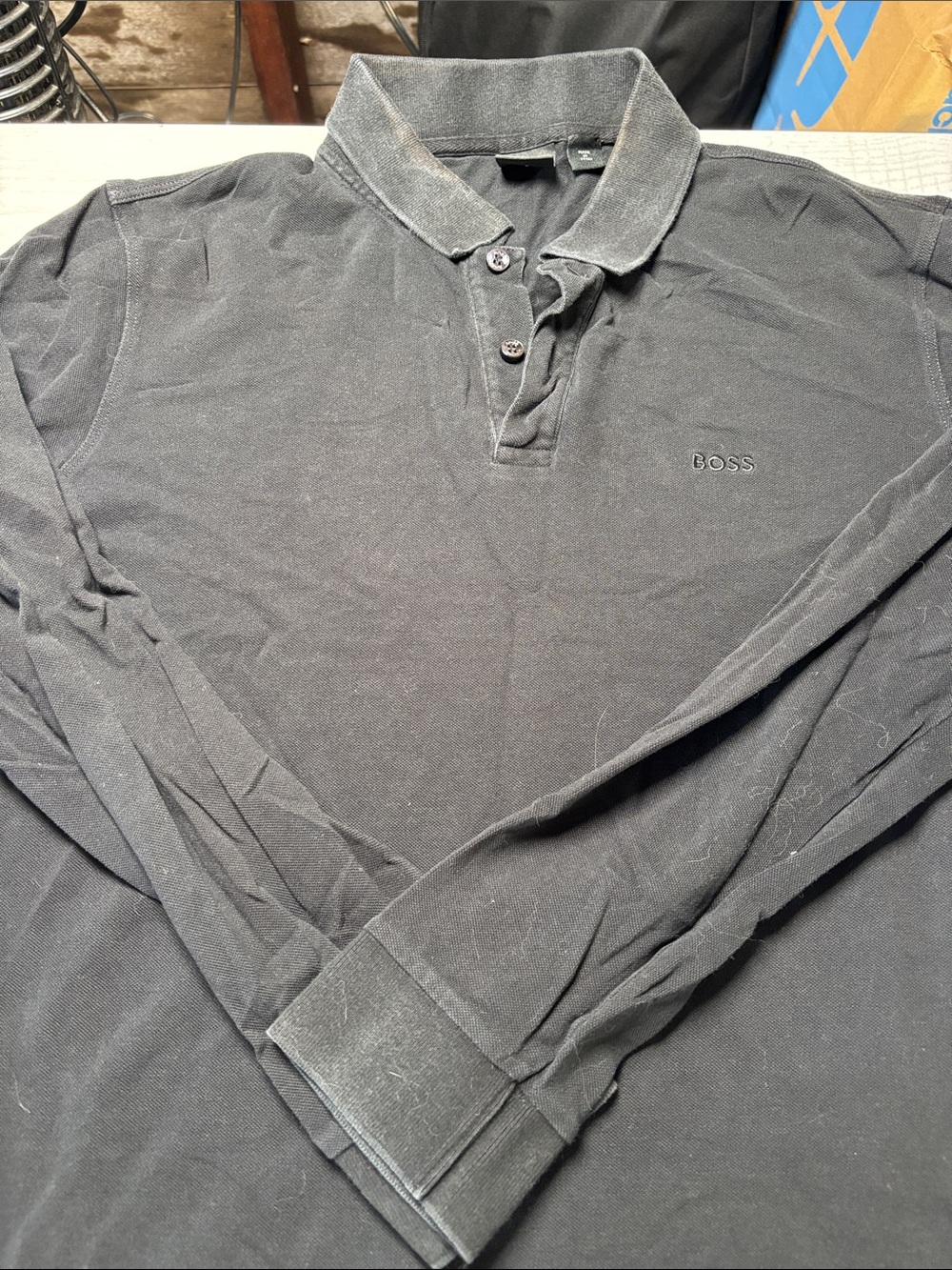 Boss Black Long-Sleeve Polo Shirt